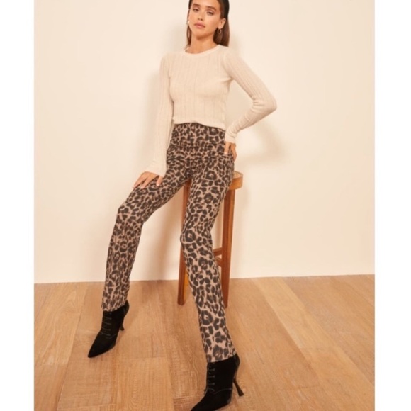 Reformation leopard print pants - Picture 3 of 4